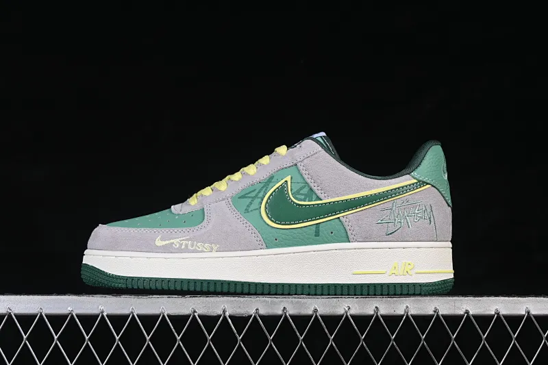 All categories Nk Air Force 1 Air Force series Nk Air Force 1 Low Air Force low-top Nike Air Force 1'07 Low Stussy co-branded Green Gray Pig Eight Air Force 1 low-top casual sneakers SS1979-007